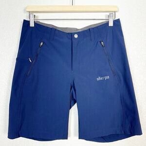 Sherpa Adventure Gear‎ Womens Naulo Bermuda Hiking Shorts 9" in Navy Blue Size 8